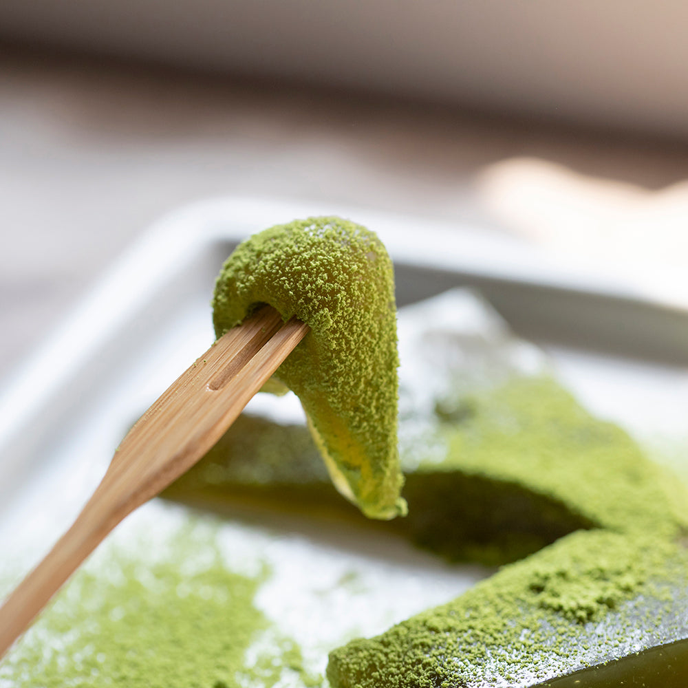 京甘味 文の助茶屋 本生わらびもち 抹茶好日